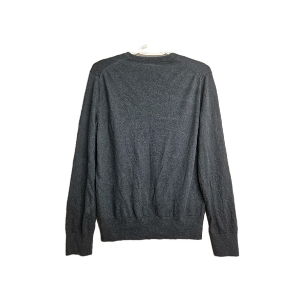 Banana Republic Mens V-neck Navy Luxury Blend Med. Sweater  Silk Cotton Cashmere - Picture 2 of 7